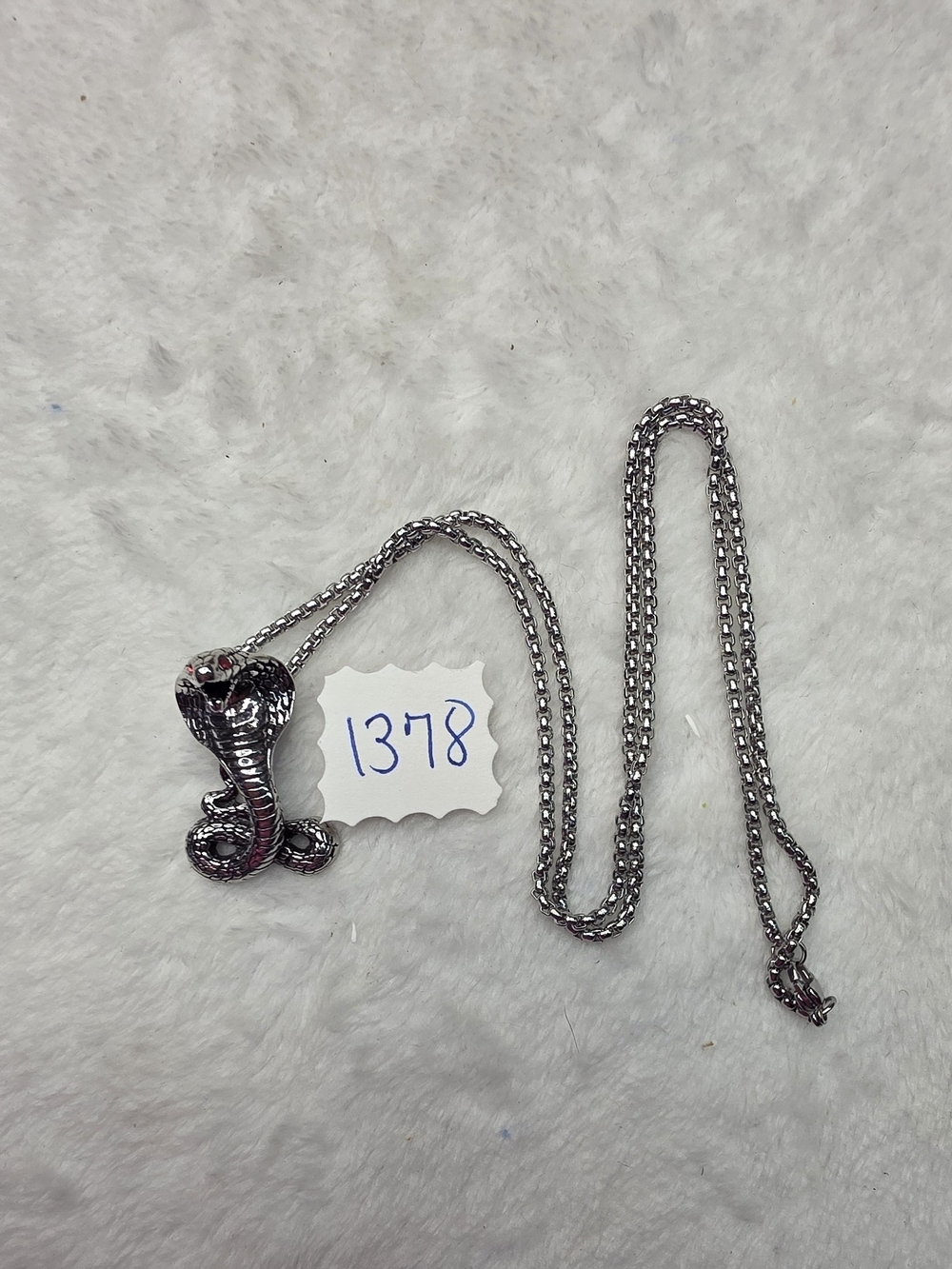 Cobra Snake Pendant Necklace